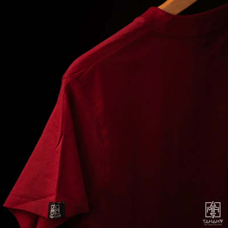Crimson Maroon Half Sleeve