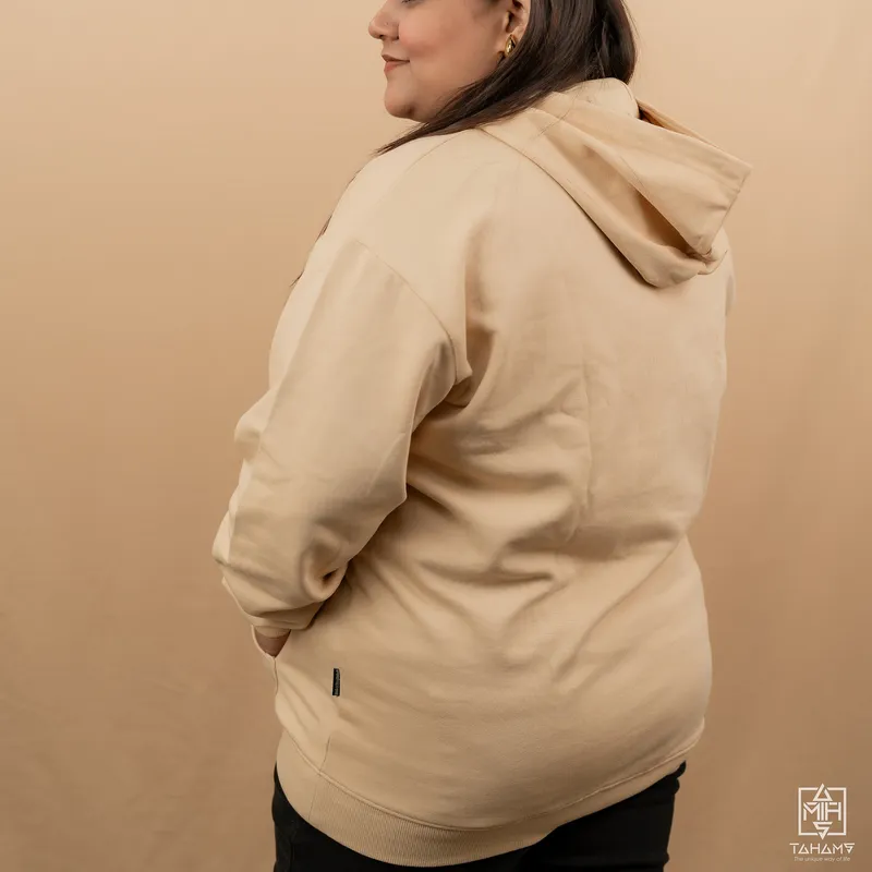 Elite Sandy Beige Kangaroo Pocket Hoodie