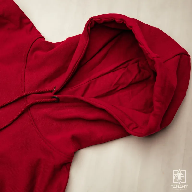 Elite Wine Red Kangaroo Pocket Hoodie