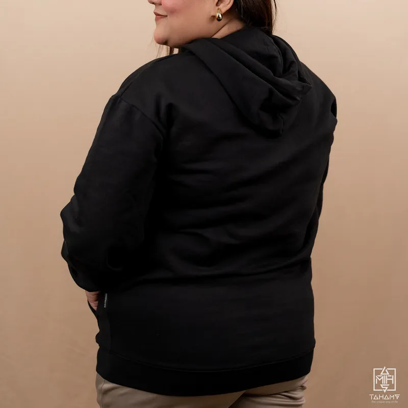 Elite Raven Black Kangaroo Pocket Hoodie
