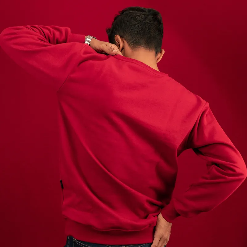 Elite Wine Red Full Sleeve Sweatshirt