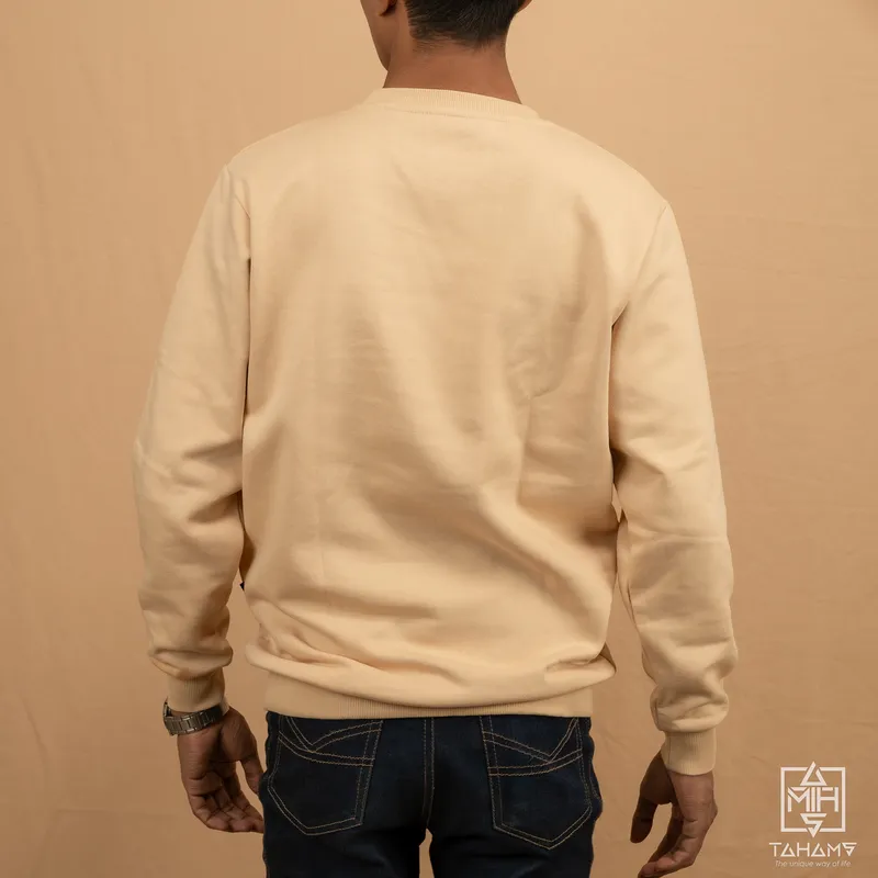 Elite Sandy Beige Full Sleeve Sweatshirt