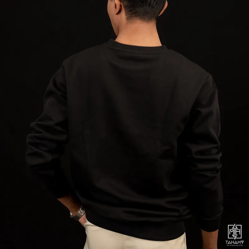 Elite Raven Black Full Sleeve Sweatshirt