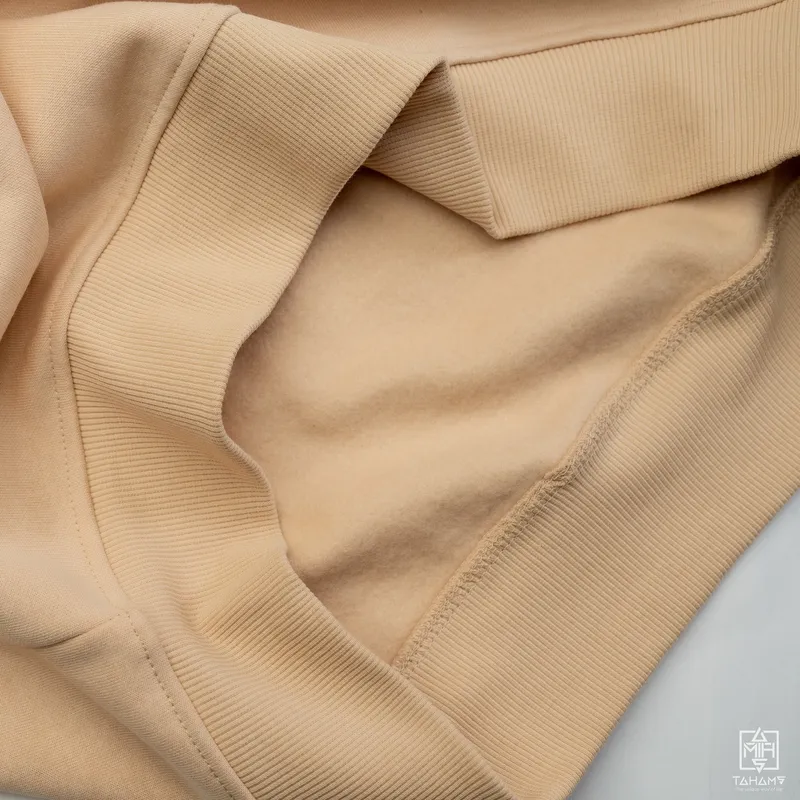 Elite Sandy Beige Kangaroo Pocket Hoodie