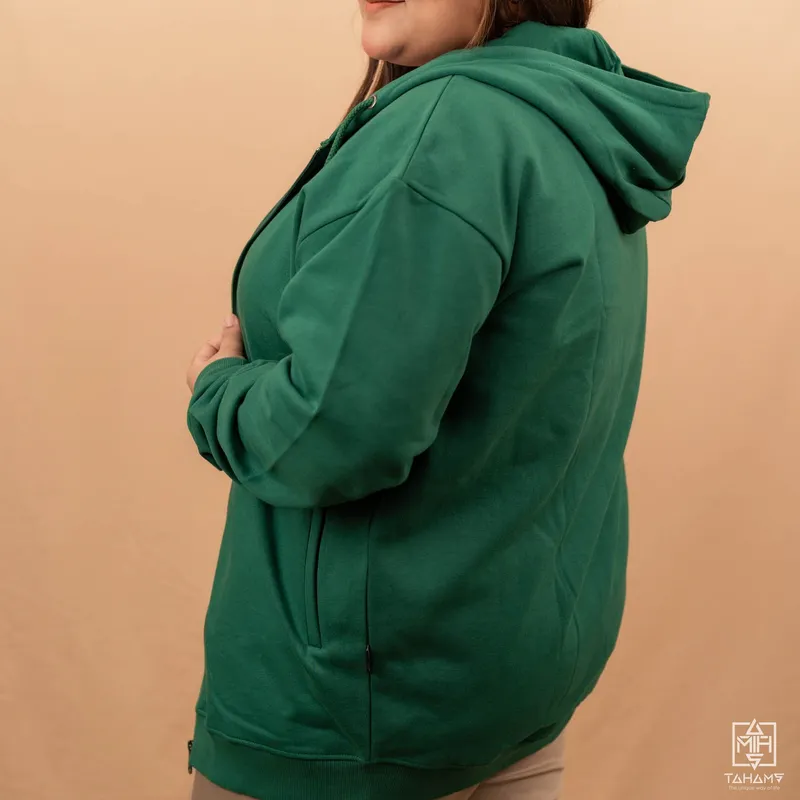 Elite Emerald Green Full Sleeve Zipper Hoodie