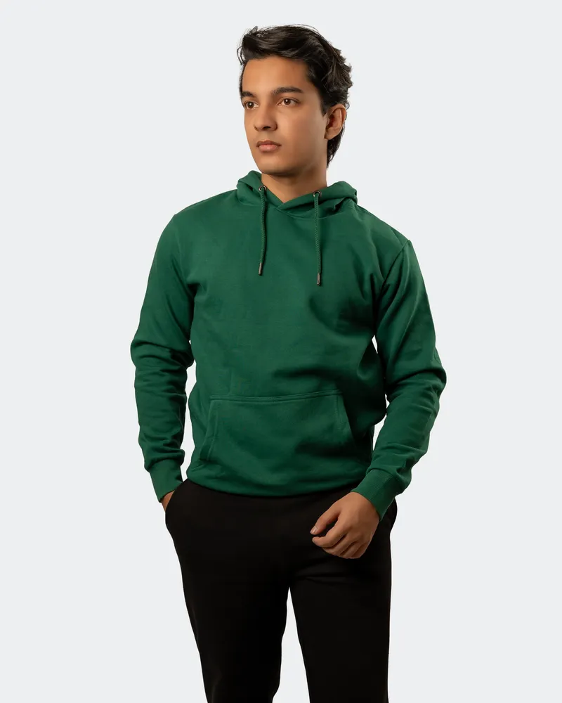 Elite Emerald Green Kangaroo Pocket Hoodie