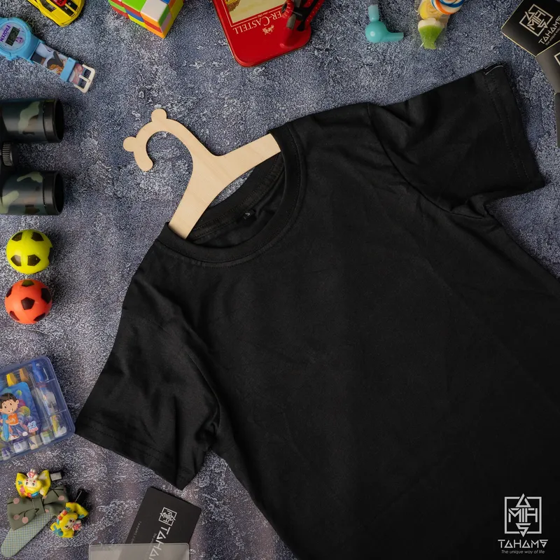 Black Solid Tee