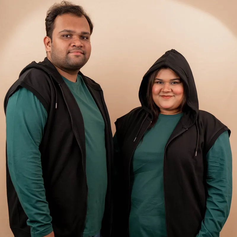 2X Elite Raven Black Sleeveless Zipper Hoodie
