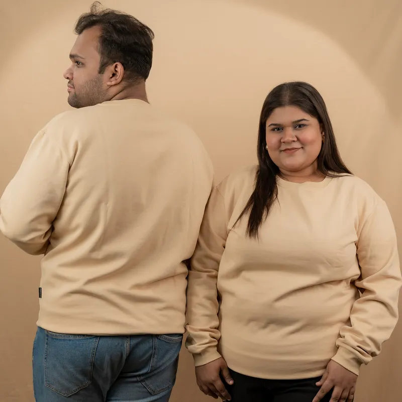 2X Elite Sandy Beige Full Sleeve Sweatshirt	