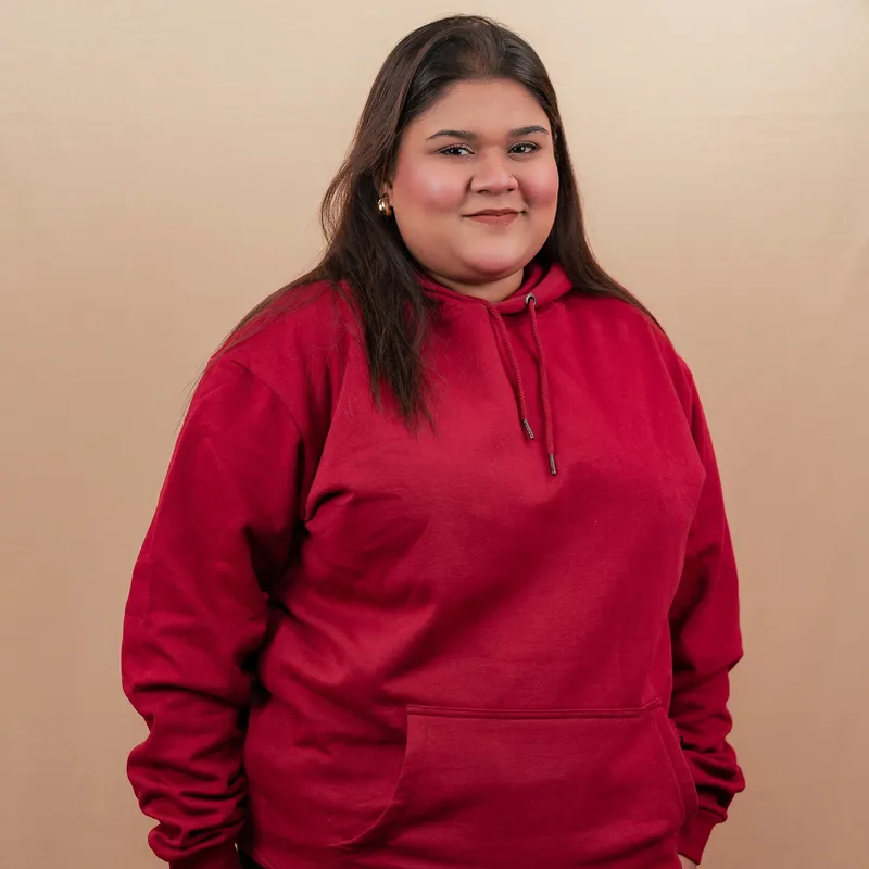 Elite Wine Red Kangaroo Pocket Hoodie