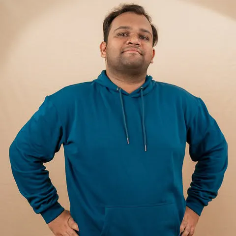 Elite Aquamarine Kangaroo Pocket Hoodie