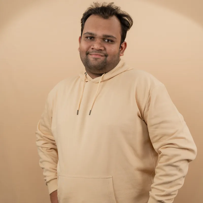 Elite Sandy Beige Kangaroo Pocket Hoodie