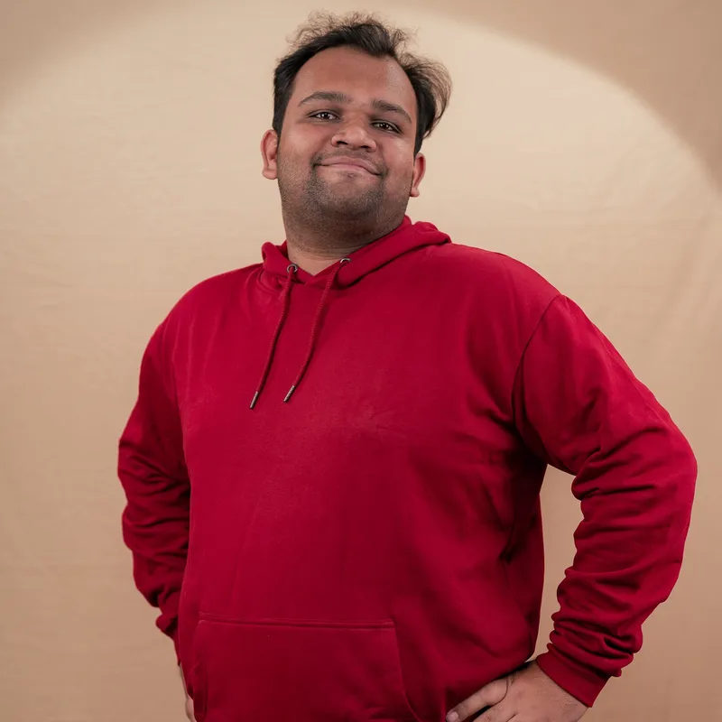 Elite Wine Red Kangaroo Pocket Hoodie