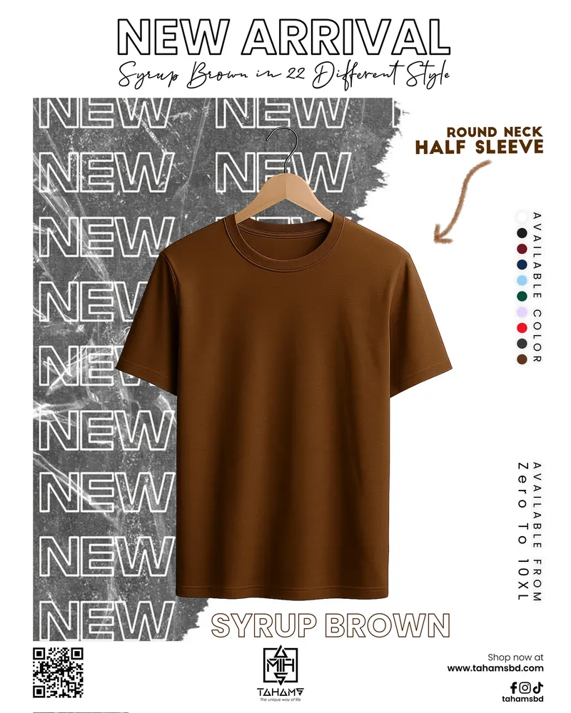 Syrup Brown Half Sleeve 